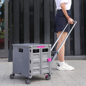 BY10-WX Factory Foldable Cart Folding Troley Cart Colapsable Cart With Storage Crate